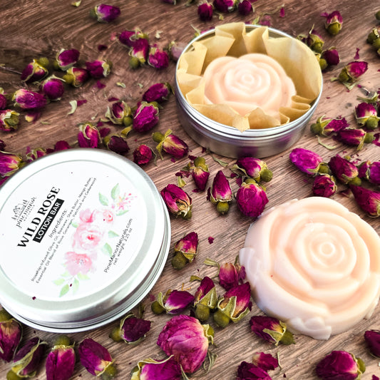 Wild Rose Beeswax Lotion Bar